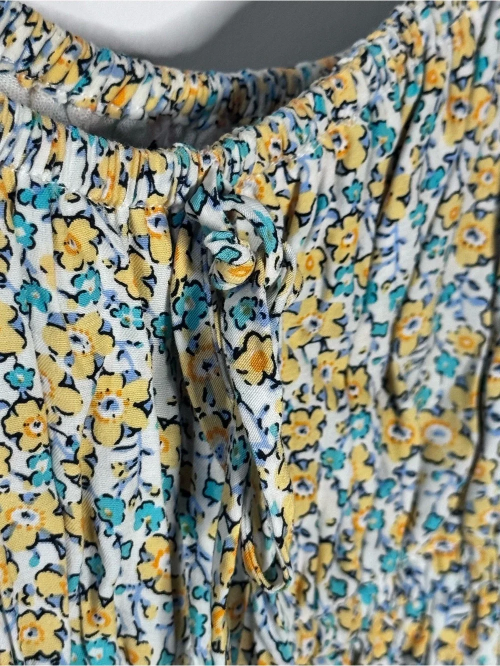 Faithfull the Brand Floral Puff Sleeve Mini Dress M US 6 Cottagecore